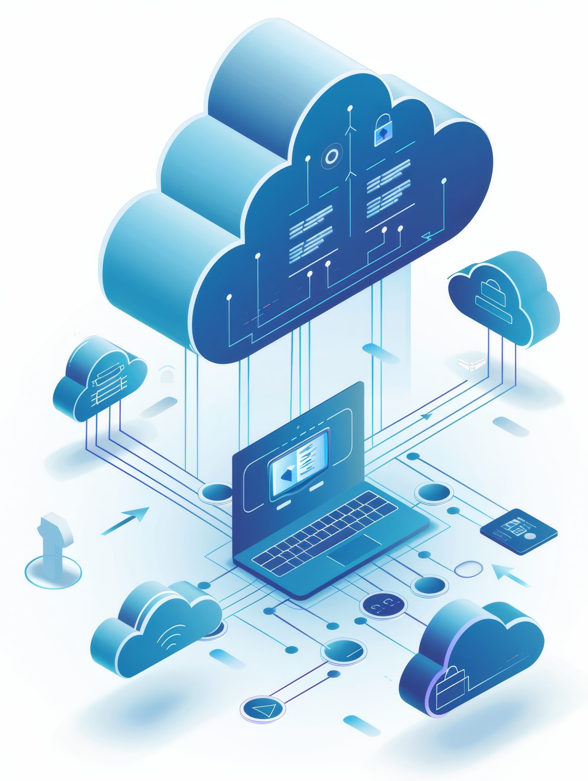 Advanced cloud computing interface demonstrates high automation and integration across various software platforms zoho,trace